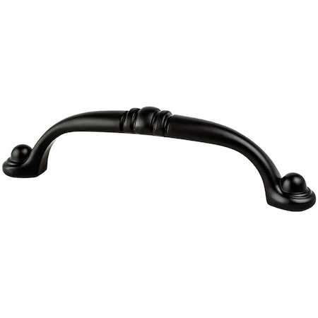 Berenson 96 mm Advantage Plus Three Arch Traditional Cabinet Pull, Matte Black BE9195 1055